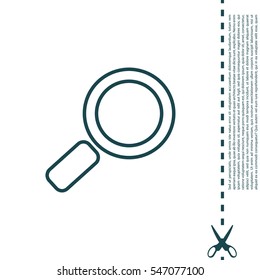 Search line Icon. Vector