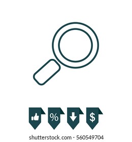 Search line Icon. Vector