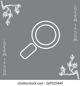 Search line Icon. Vector