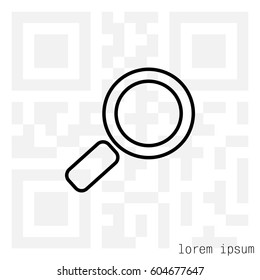 Search line Icon. Vector