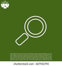 Search line Icon. Vector