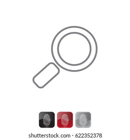 Search line Icon. Vector