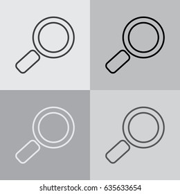 Search line Icon. Vector