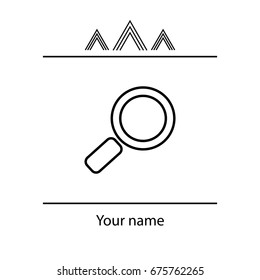 Search line Icon. Vector