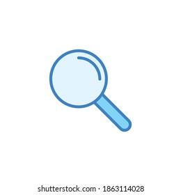 vector de icono de línea de búsqueda. vector de icono de lupa 