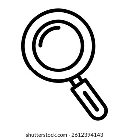 Search Line Icon in white background