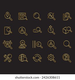 Search line Icons vector design