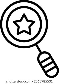 Search Line Vector Icon Design