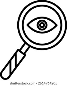 Search Line Vector Icon Design