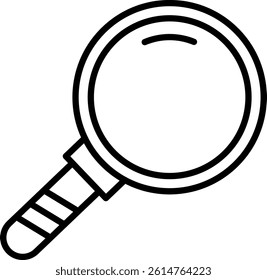 Search Line Vector Icon Design