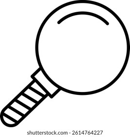 Search Line Vector Icon Design
