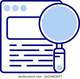 Search Line vector Icon Design