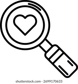 Línea de Búsqueda Vector Icon Design