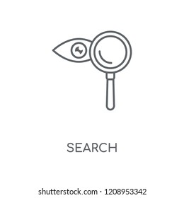 Search linear icon. Search concept stroke symbol design. Thin graphic elements vector illustration, outline pattern on a white background, eps 10.