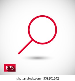 Search, linear icon. One of a set of linear web icons