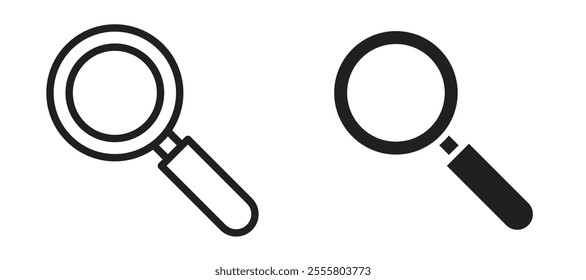 Search liner icon vector set.