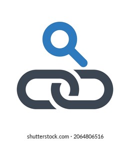 Search Link Icon.hyper Link,search (vector Illustration)