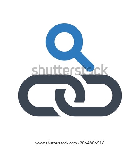 Search link icon.hyper link,search (vector illustration)