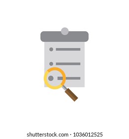 Search listing icon flat symbol. Isolated vector illustration of  icon sign concept for your web site mobile app logo UI design.