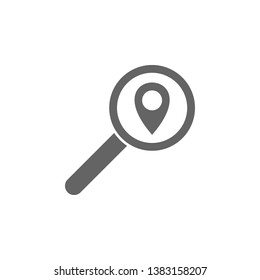 Search, location icon. Element of materia flat maps and travel icon. Premium quality graphic design icon. Signs and symbols collection icon for websites