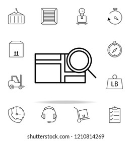 search for a location icon. logistics icons universal set for web and mobile