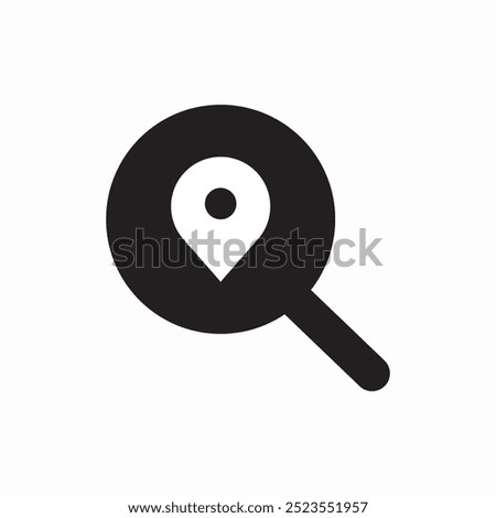 search location icon sign vector