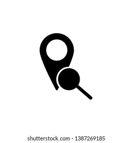 search, location icon. Simple glyph, flat vector of Location icons for UI and UX, website or mobile application