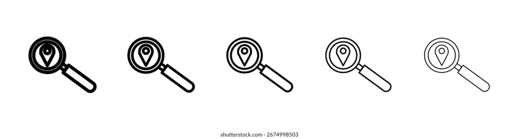 Search Location icon vector collection. EPS 10