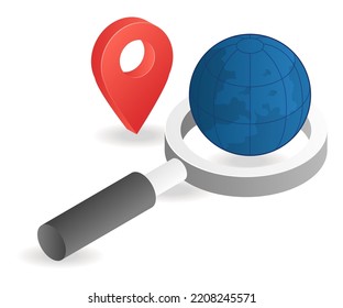 Search for location information on the internet