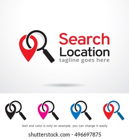 Search Location Logo Template Design Vector