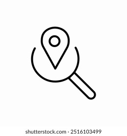 Icono de pin del mapa de ubicación de búsqueda