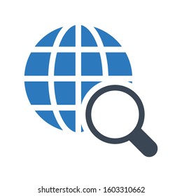 search location vector glyph color icon 