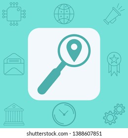 Search location vector icon sign symbol
