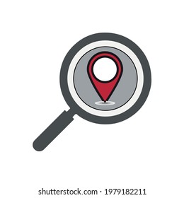 search location vector type icon