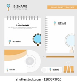 Search  Logo, Calendar Template, CD Cover, Diary and USB Brand Stationary Package Design Vector Template