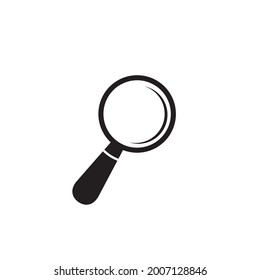 Search logo design incorporated with magnifying glass template