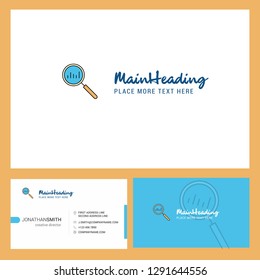 Search Logo design with Tagline & Front and Back Busienss Card Template. Vector Creative Design