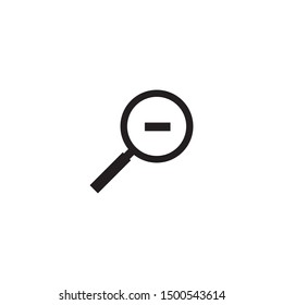Search logo design with using magnifying glass icon template