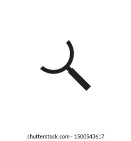 Search logo design with using magnifying glass icon template