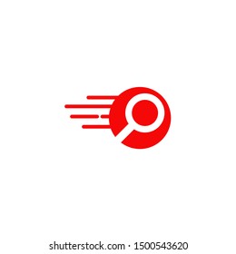 Search logo design with using magnifying glass icon template