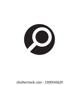 Search logo design with using magnifying glass icon template