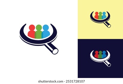 search logo design vector illustration