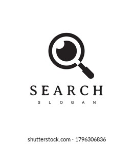 Search Logo With Magnifying Glass And Eye Symbol