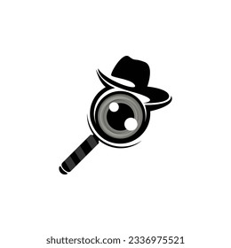 Search Logo, Object Magnifier Design, Detective Tool Vector, Template Illustration Symbol