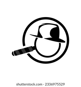 Search Logo, Object Magnifier Design, Detective Tool Vector, Template Illustration Symbol