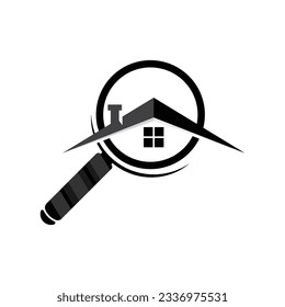 Search Logo, Object Magnifier Design, Detective Tool Vector, Template Illustration Symbol