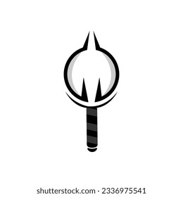 Search Logo, Object Magnifier Design, Detective Tool Vector, Template Illustration Symbol