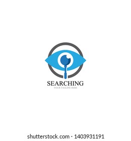 Search logo and symbol template vector