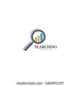 Search logo and symbol template vector