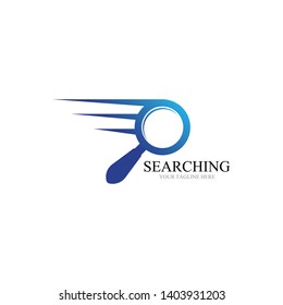 Search logo and symbol template vector